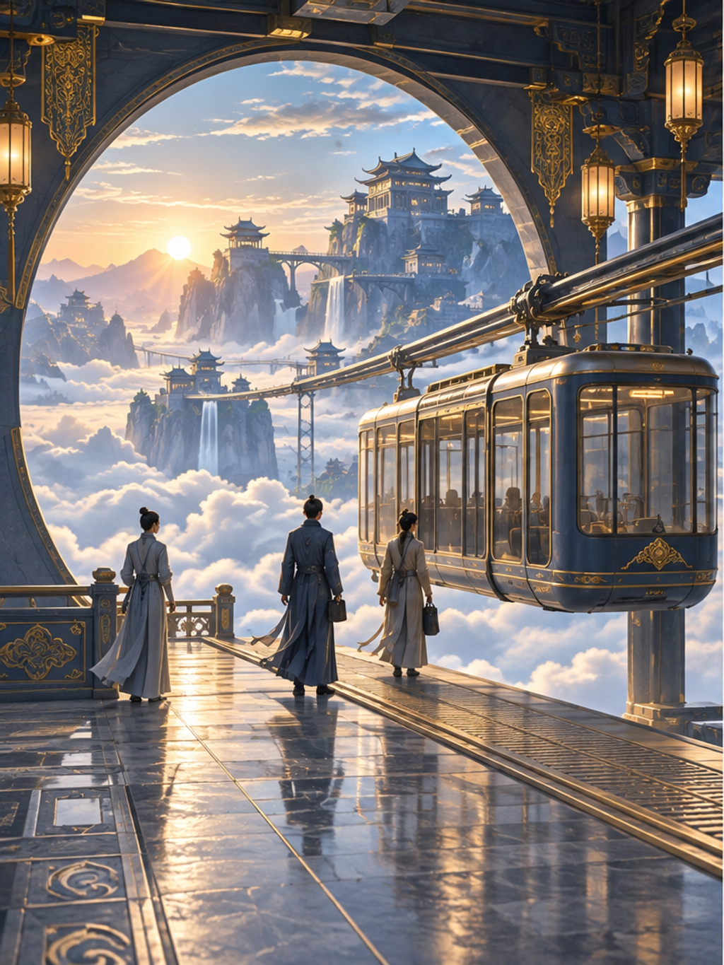 云阙通勤清晨