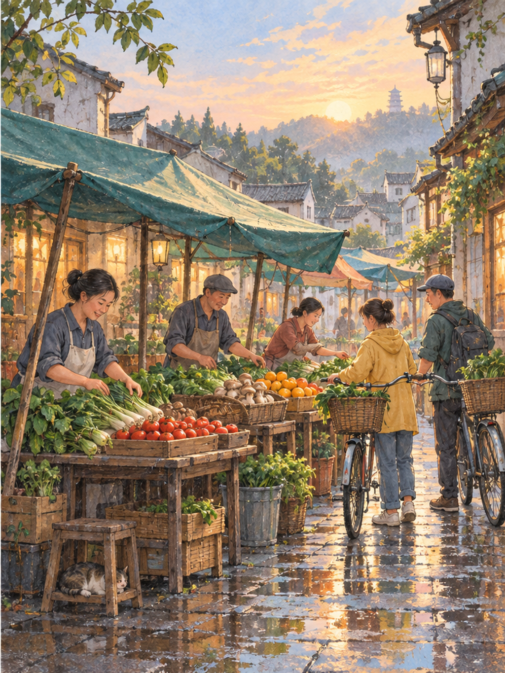 Morning Light After Rain Market