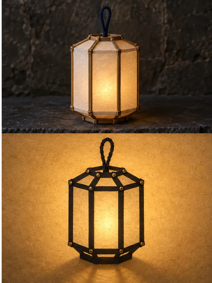 Bamboo Lantern Into Shadow - Bamboo-lantern shadow translation