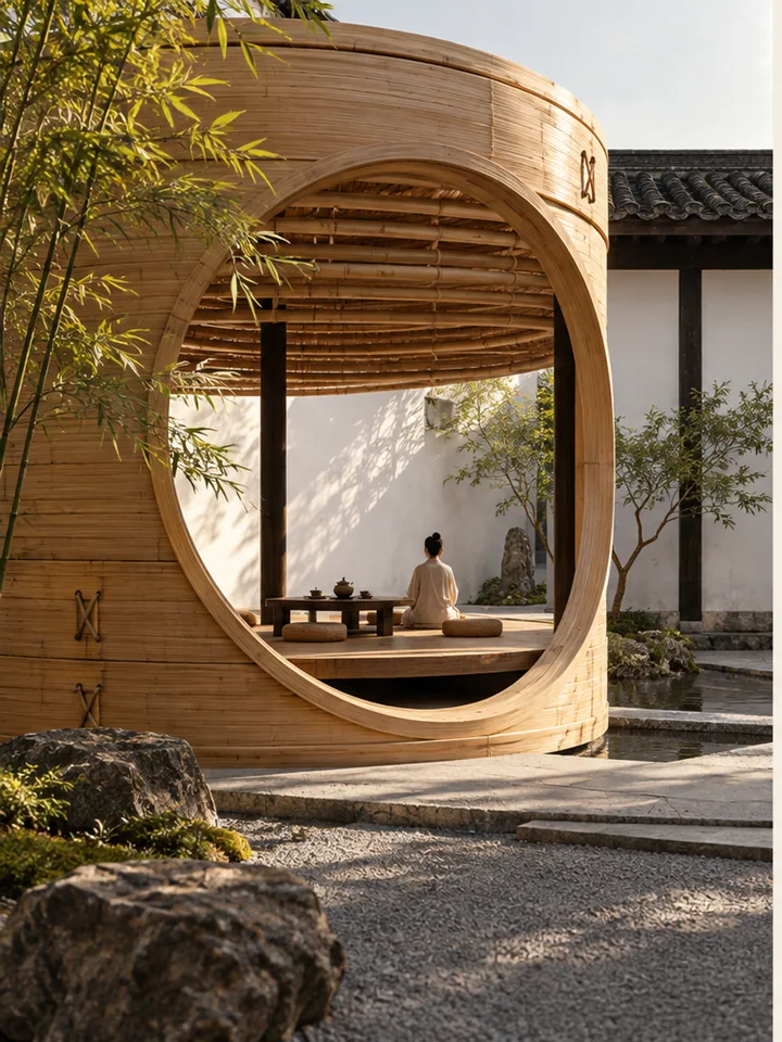 竹屉月窗庭