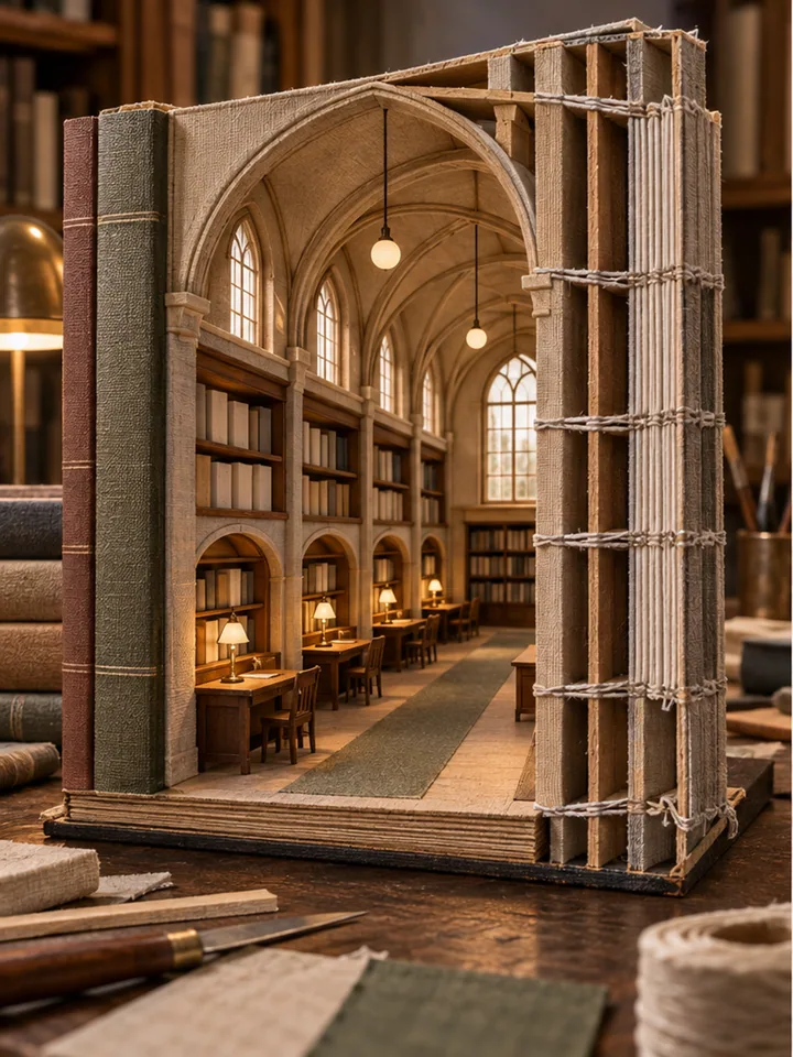 Book-Spine Reading Hall