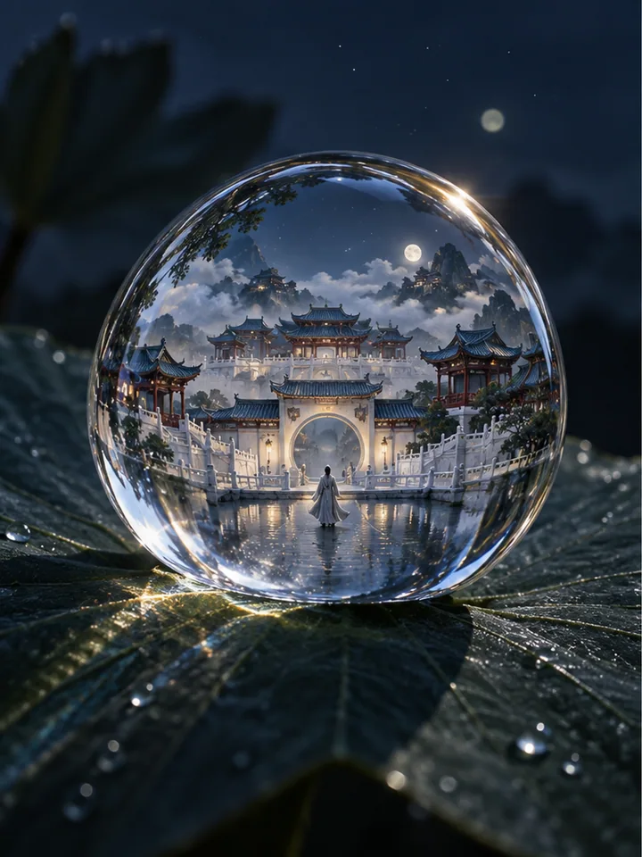 Celestial Palace in a Dewdrop