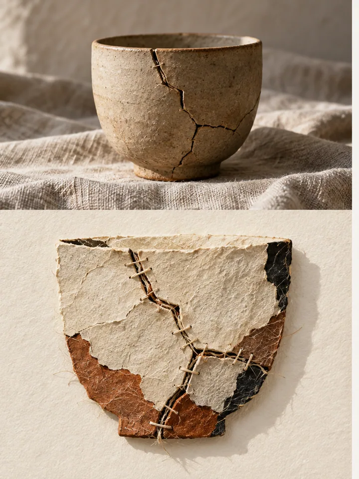 Ceramic Into Paper Repair