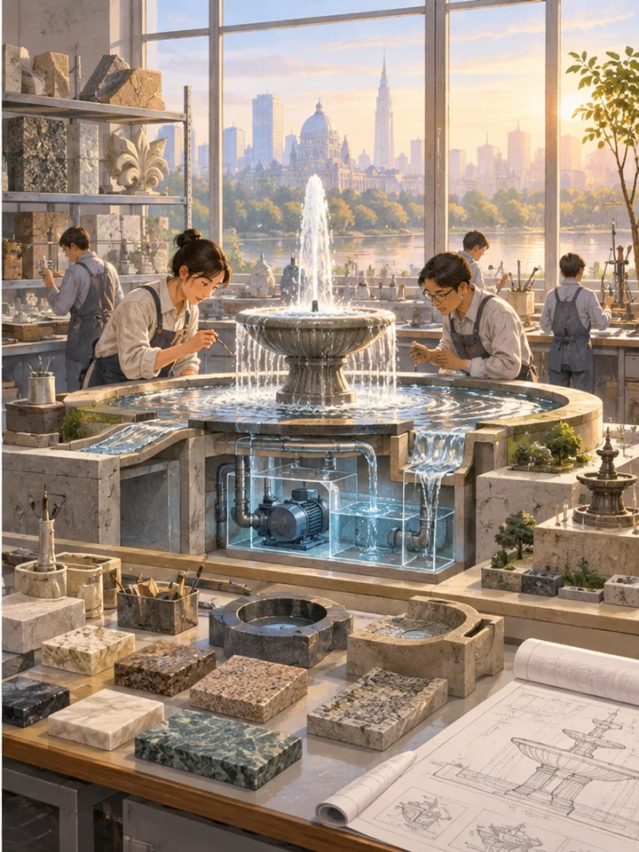 Fountain Laboratory Morning