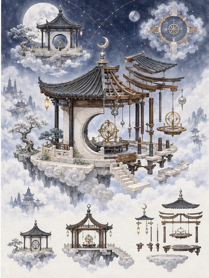 月台观星亭微缩