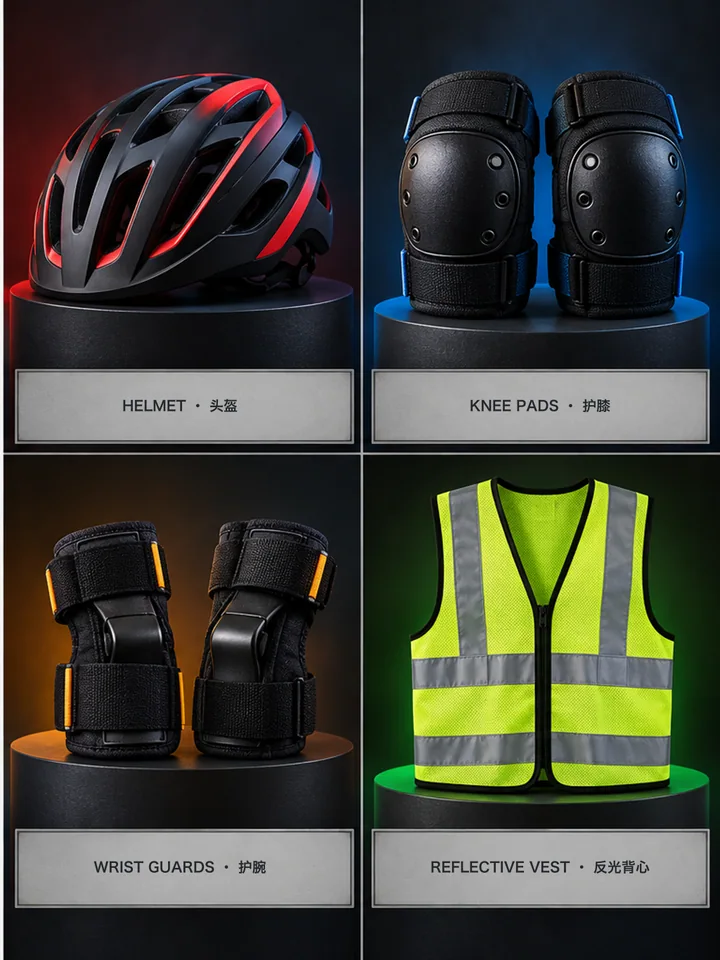 Night Sport Safety Gear Cards