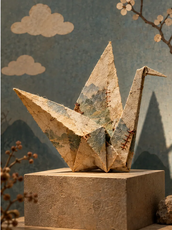 Mended Paper Crane Relic