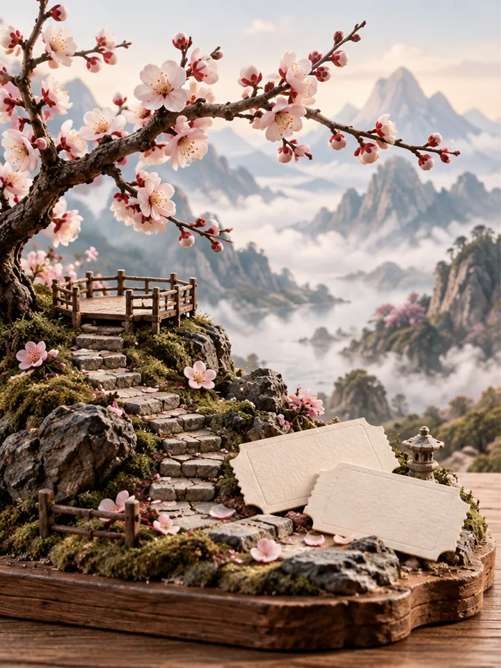 Plum Blossom Travel Sign