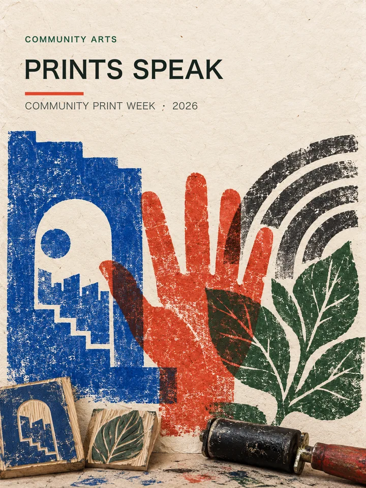 Prints Speak - Community print festival poster