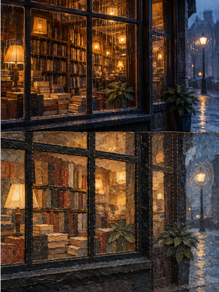 雨窗入纸