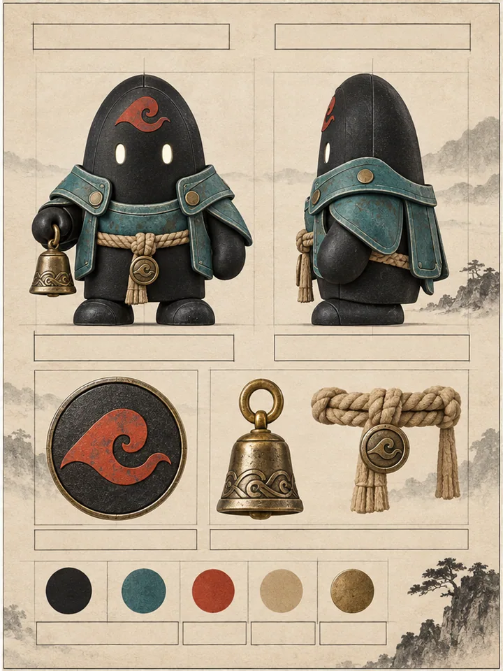 Tidekeeper: Identity & IP - Opera-ink geometric IP